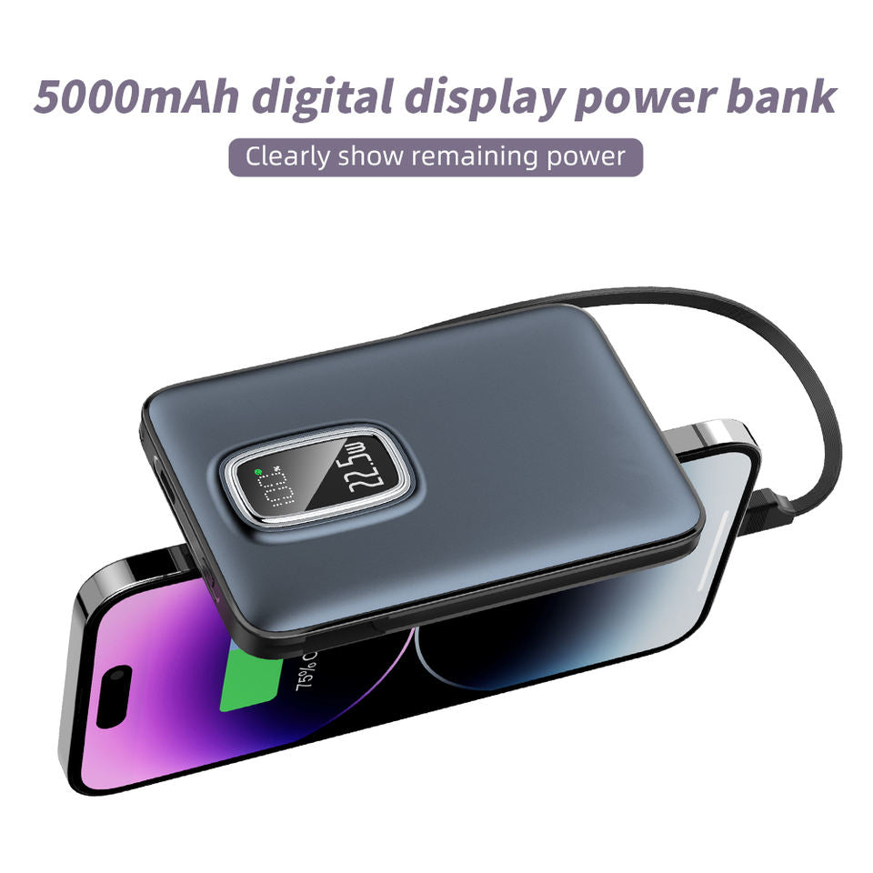 LuckyPromos | PD 22.5W Digital Display Fast Charging Power Bank