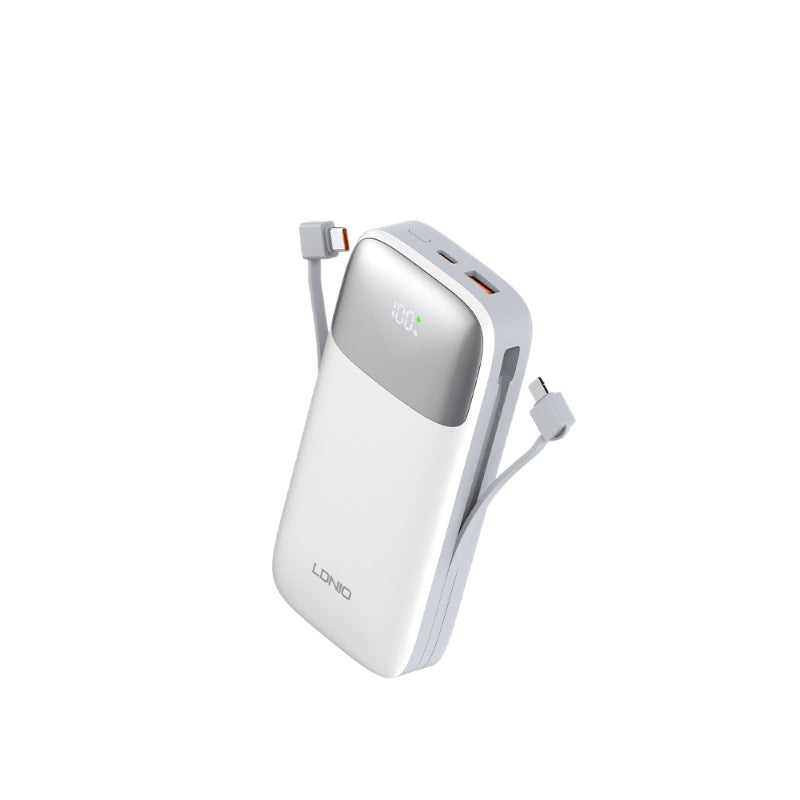 1万毫安自带线充电宝不虚标笔记本电脑便携快充电量数显移动电源