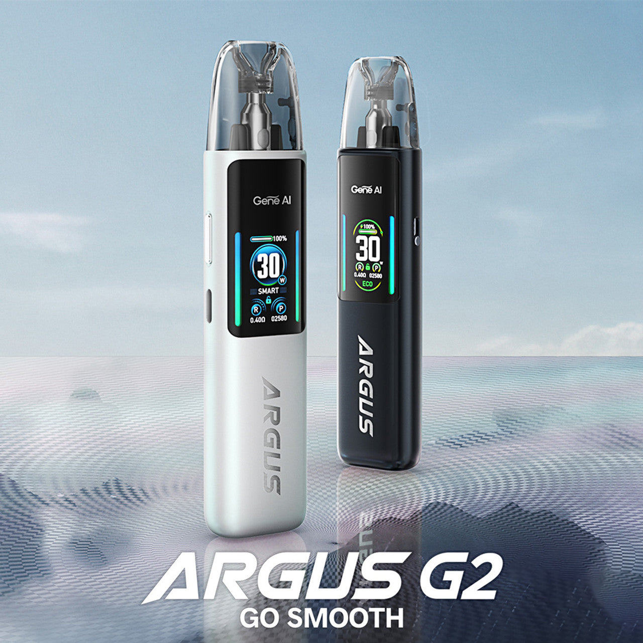 VooPoo Argus G2 1000mAh Pod System Starter Kit With 2 x 3ML Refillable Argus Top Fill Cartridge Pod (MSRP $35.00)