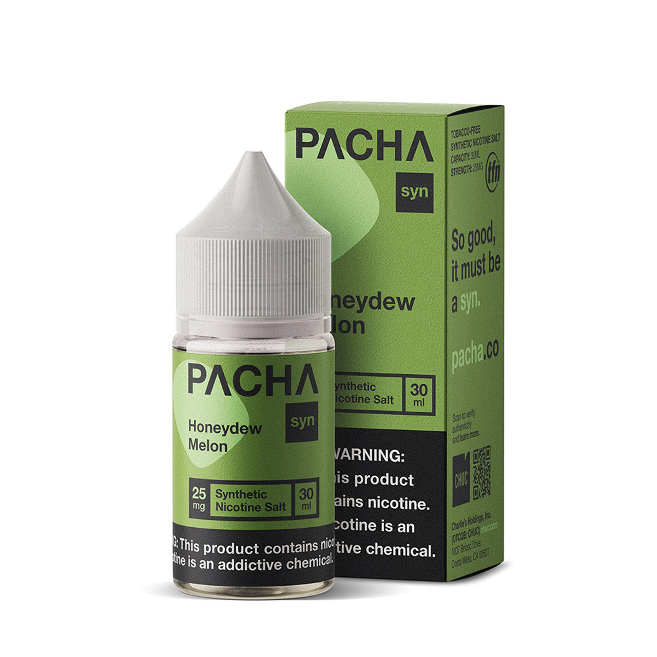 Pacha Syn Synthetic Nicotine Salt E-Liquid 30ML (MSRP $15.00)