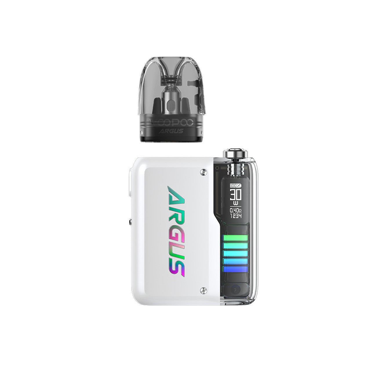 VooPoo Argus P2 1100mAh Pod System Starter Kit With 2 x 2ML Refillable Argus Top Fill Cartridge Pod (MSRP $37.99)