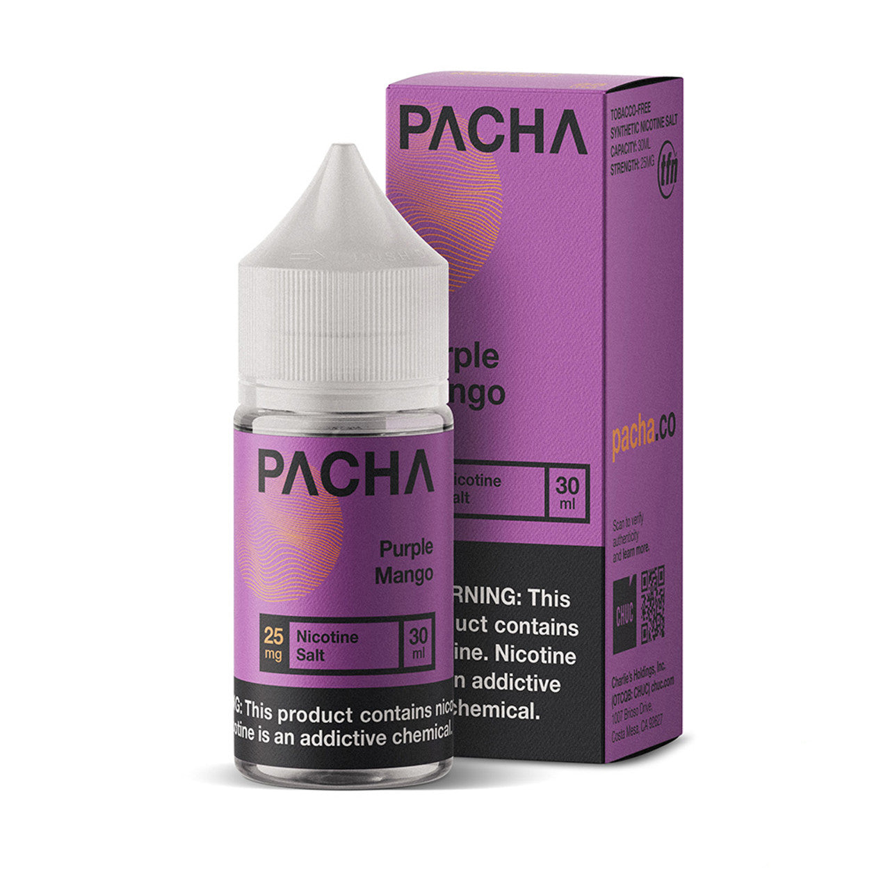 Pacha Syn Synthetic Nicotine Salt E-Liquid 30ML (MSRP $15.00)