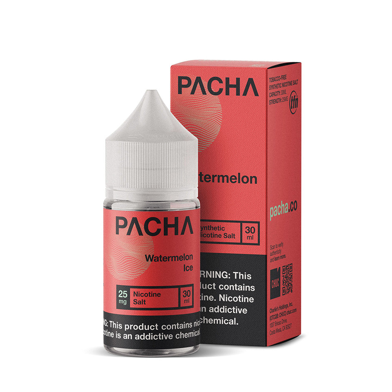 Pacha Syn Synthetic Nicotine Salt E-Liquid 30ML (MSRP $15.00)