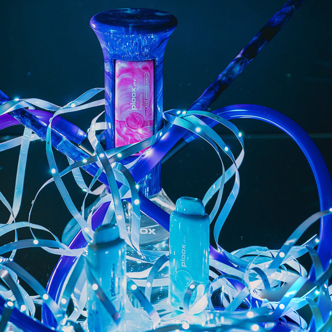 Ploox Me By Luxpodz 9900 Puffs 15ML Portable Hookah Disposable Device With Mesh Coil - Display of 5 (MSRP $15.00 Each)