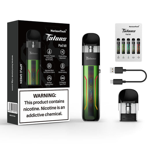 HorizonTech Talons 700mAh Pod System Starter Kit With 2 x Refillable 2ML Meshed Pod (MSRP $19.99)