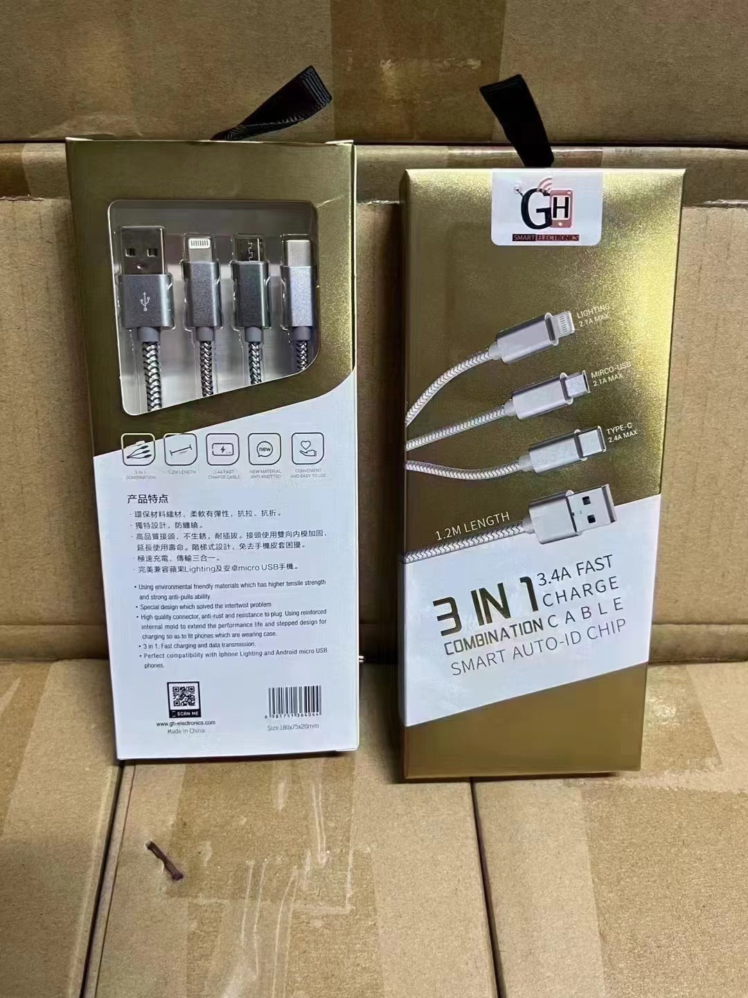 Good packaging Phone charger cables