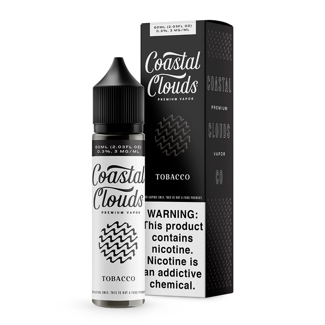 Coastal Clouds Premium Vapor E-Liquid 60ML (MSRP $25.00)