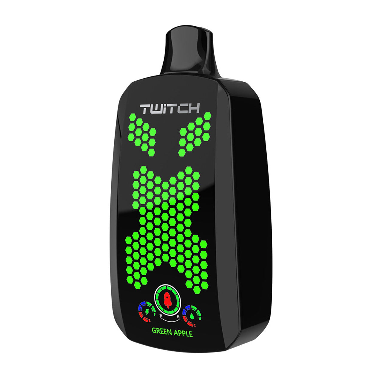 Twitch VPR12000 Puffs 18ML Disposable Rechargeable Vape Device With E-Liquid Screen - Display of 5 (MSRP $20.00 Each)