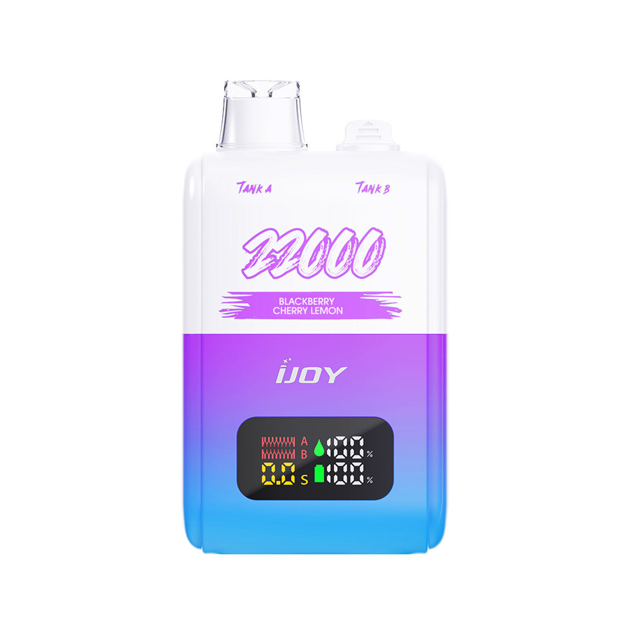 iJoy SD22000 22K Puffs 15ML + 15ML Disposable With Double Tank & Smart Screen - Display of 5 (MSRP $25.00 Each)