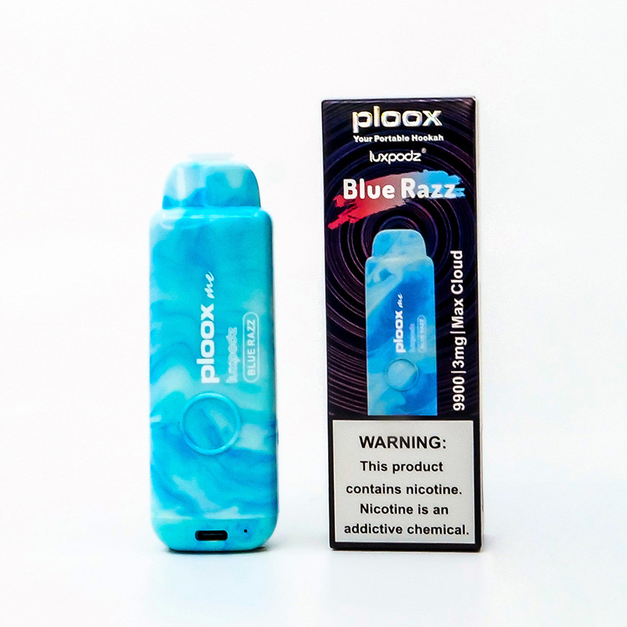 Ploox Me By Luxpodz 9900 Puffs 15ML Portable Hookah Disposable Device With Mesh Coil - Display of 5 (MSRP $15.00 Each)