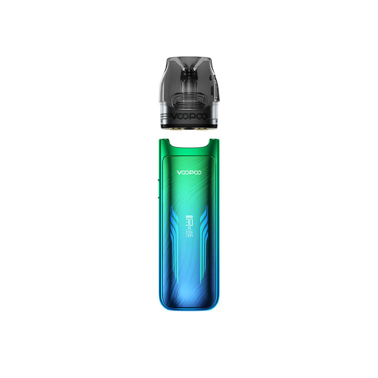 VooPoo Vmate Max 1200mAh Pod System Starter Kit With 2 x 3ML Refillable Vmate Top Fill Cartridge Pod (MSRP $39.99)