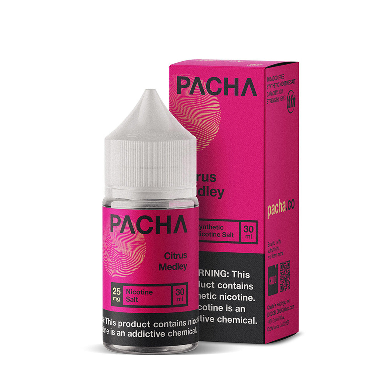 Pacha Syn Synthetic Nicotine Salt E-Liquid 30ML (MSRP $15.00)