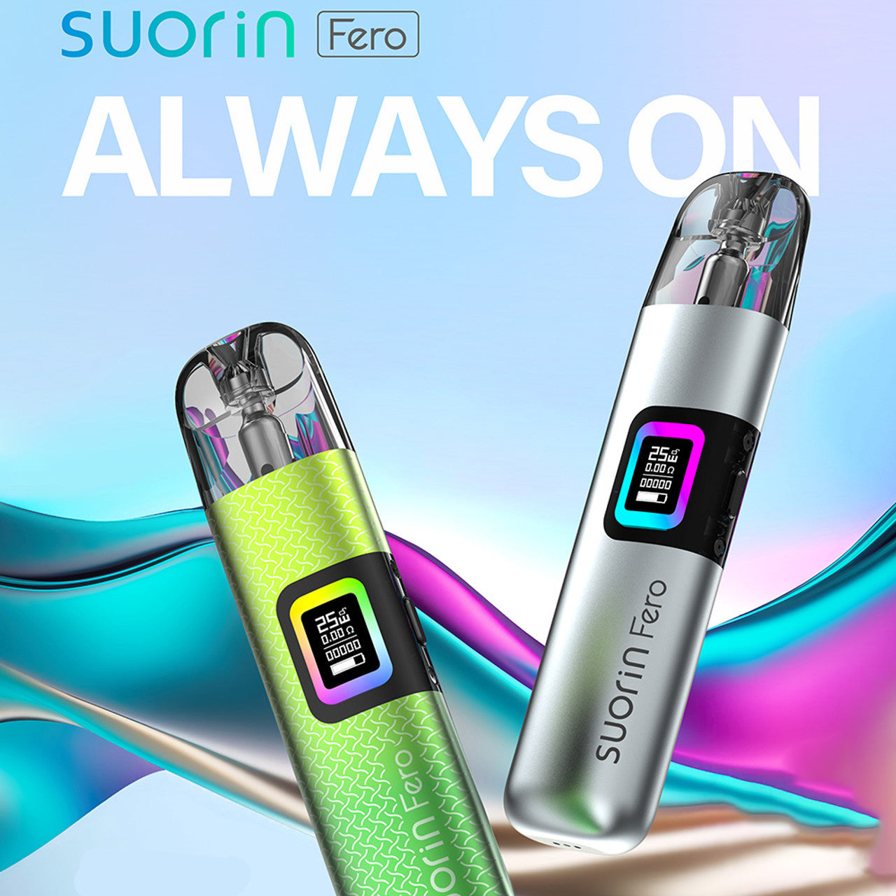 Suorin Fero 1000mAh Pod System Starter Kit With 2 x Refillable 3ML Cartridge Pod (MSRP $34.99)