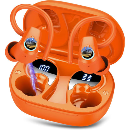 LuckyPromos | Waterproof Wireless Earphones BT 5.3 Sports Hanging Ear Earbuds