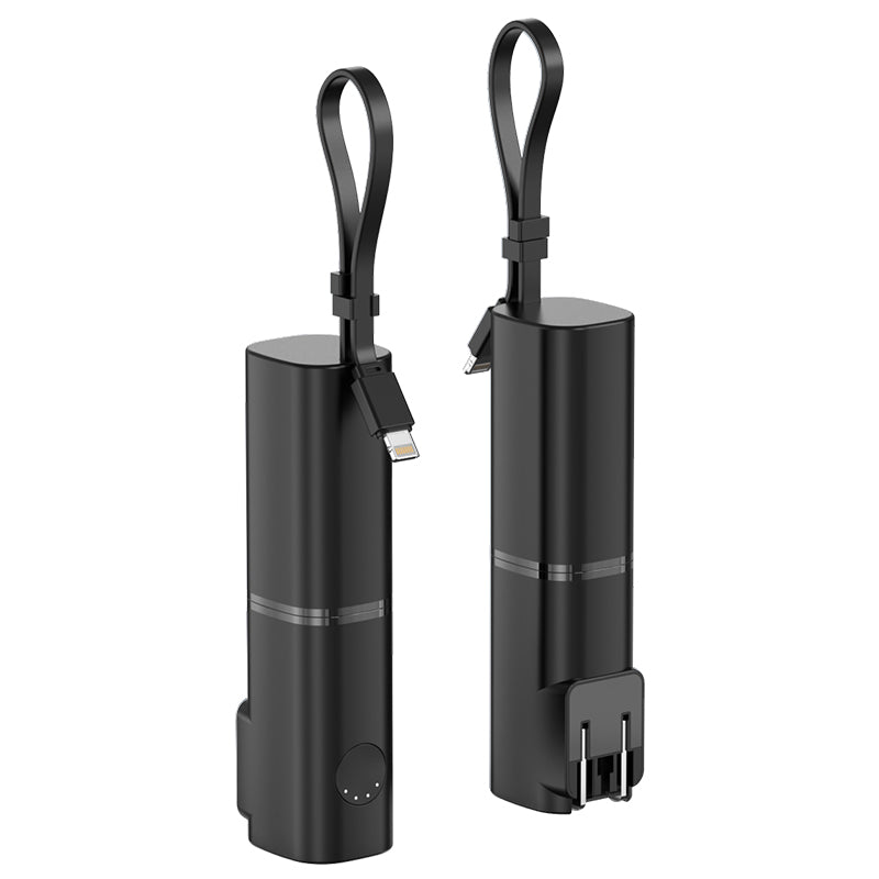 LuckyPromos | Mini Portable 2-in-1 Wall Plug Charger Power Bank PD 20W