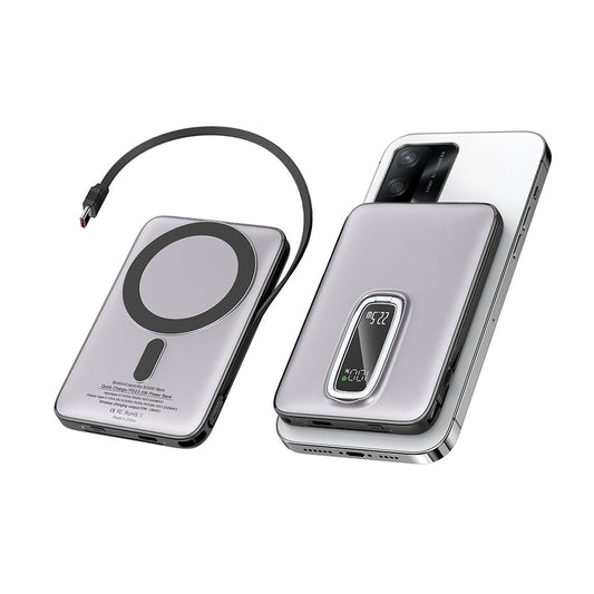 LuckyPromos | PD 22.5W Magnetic Portable Wireless Charge Power Bank 5000mAh