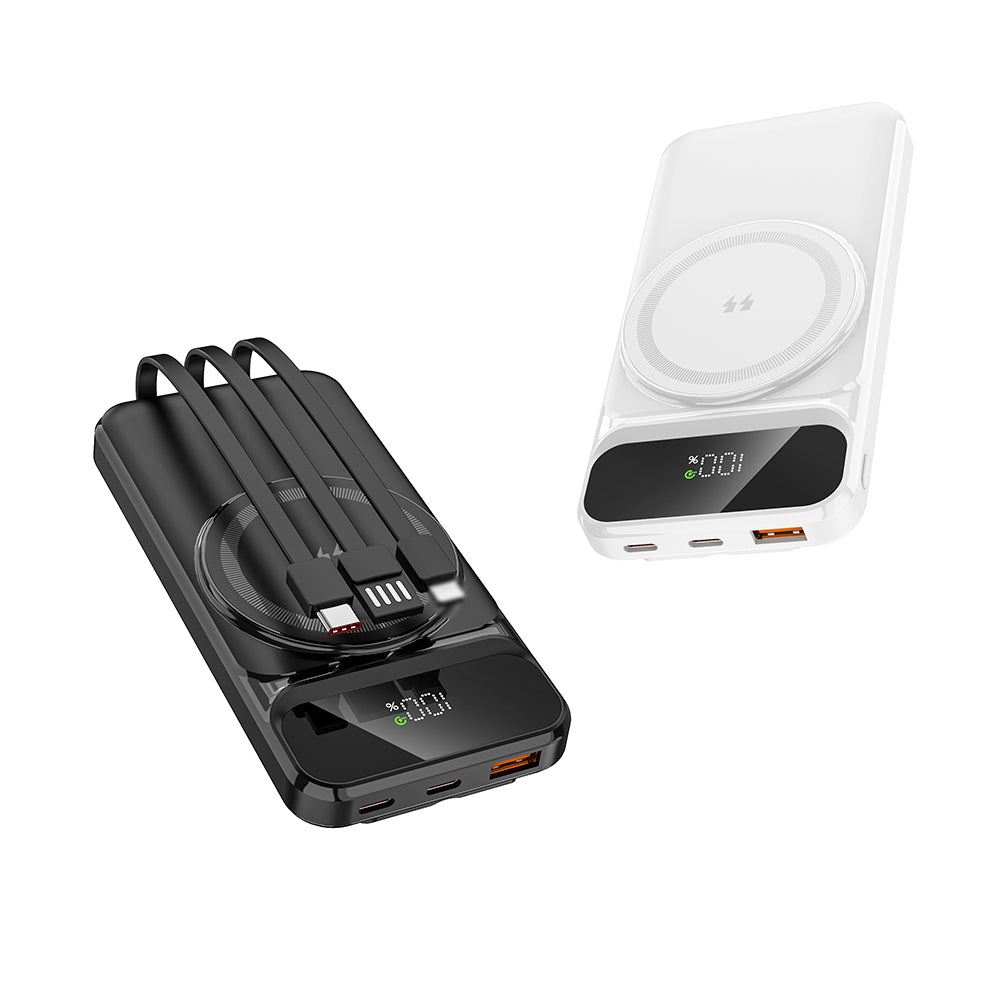 LuckyPromos | 10000mAh Portable 15W Wireless Charge Power Bank PD 22.5W