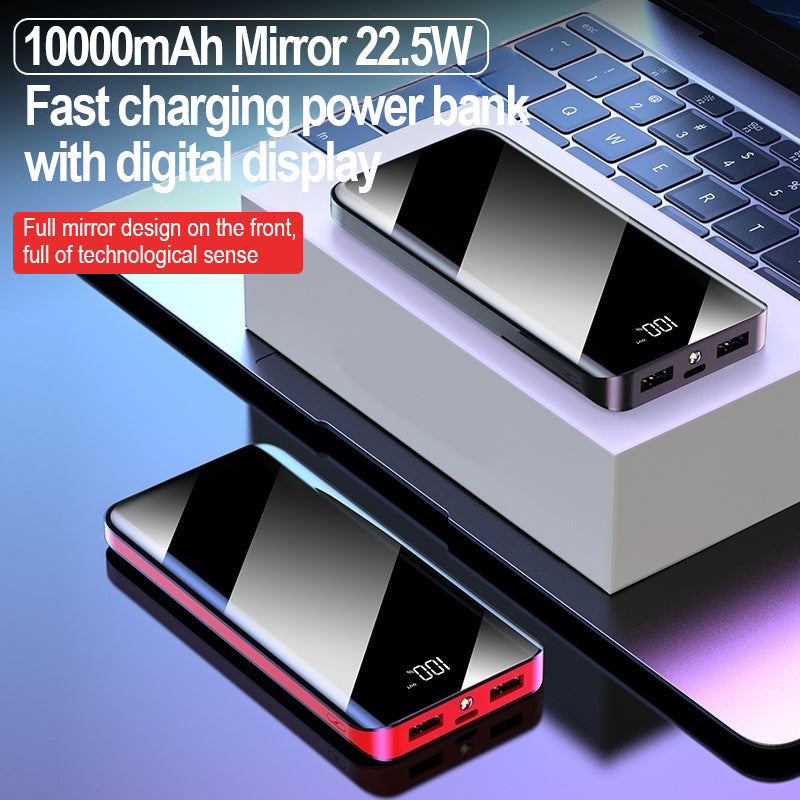 LuckyPromos | 10000mAh Portable Charger Slim 2 in 1 USB Type C
