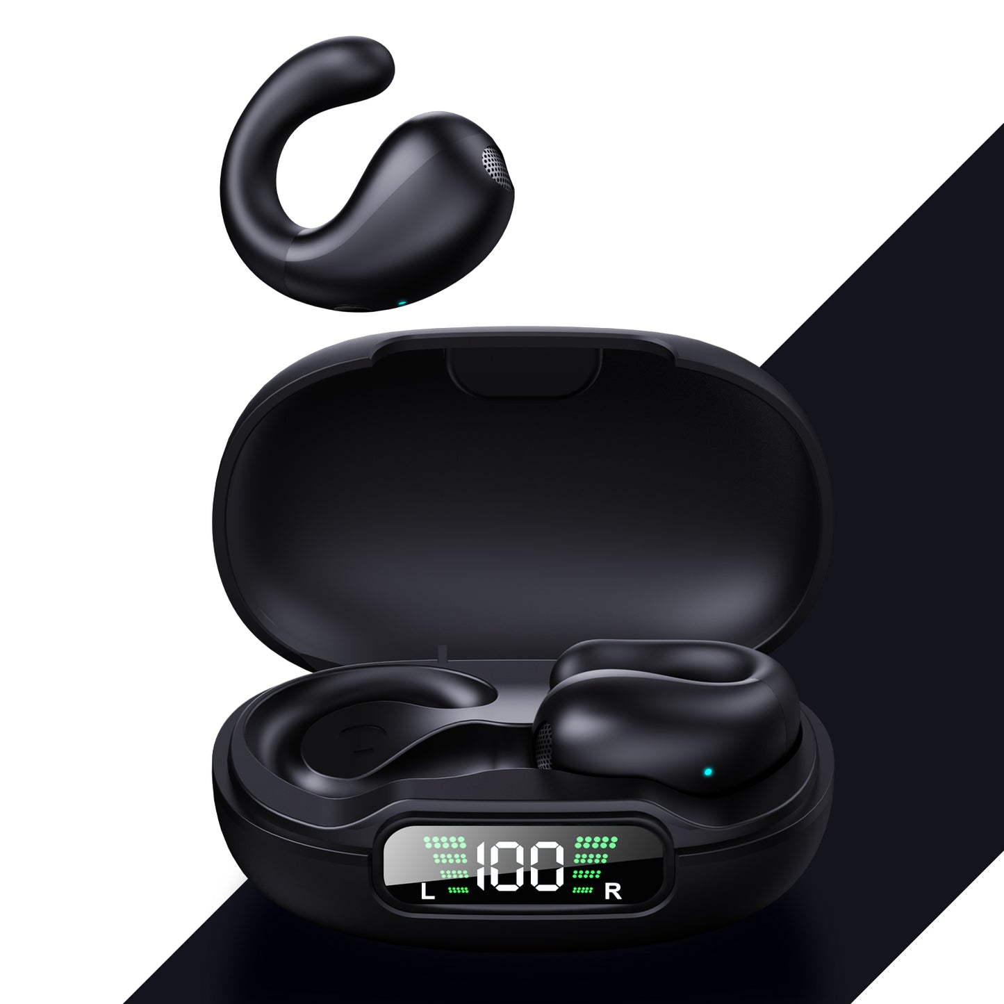 LuckyPromos | OWS Open Earbuds Non-noise Cancelling Tws BT Wireless Earphones