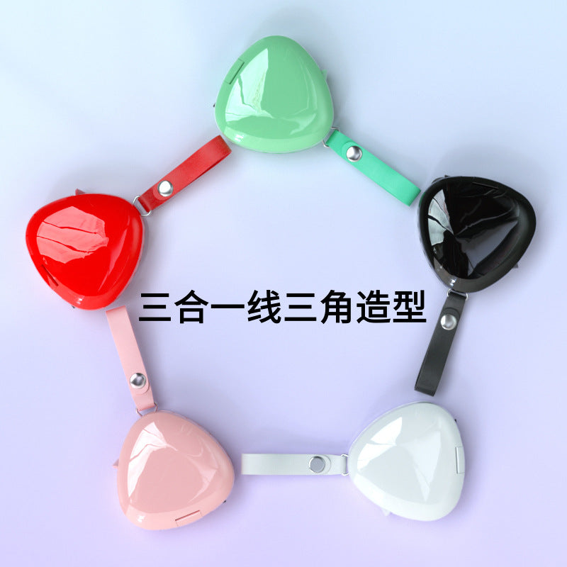 三合一超级快充伸缩收纳带支架支持平果安卓TYPE-C数据线送礼佳品